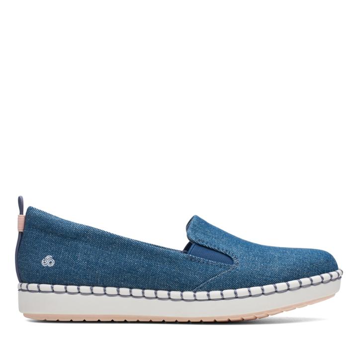 Clarks Step Glow Slip - Denim - Womens 9.5