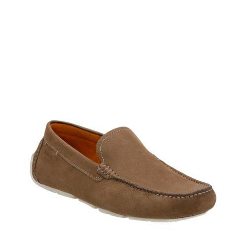 Clarks Davont Drive In Olive Nubuck