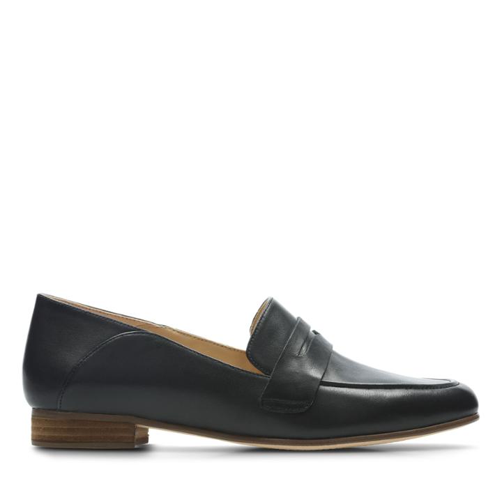 Clarks Pure Iris - Black Leather - Womens 7.5