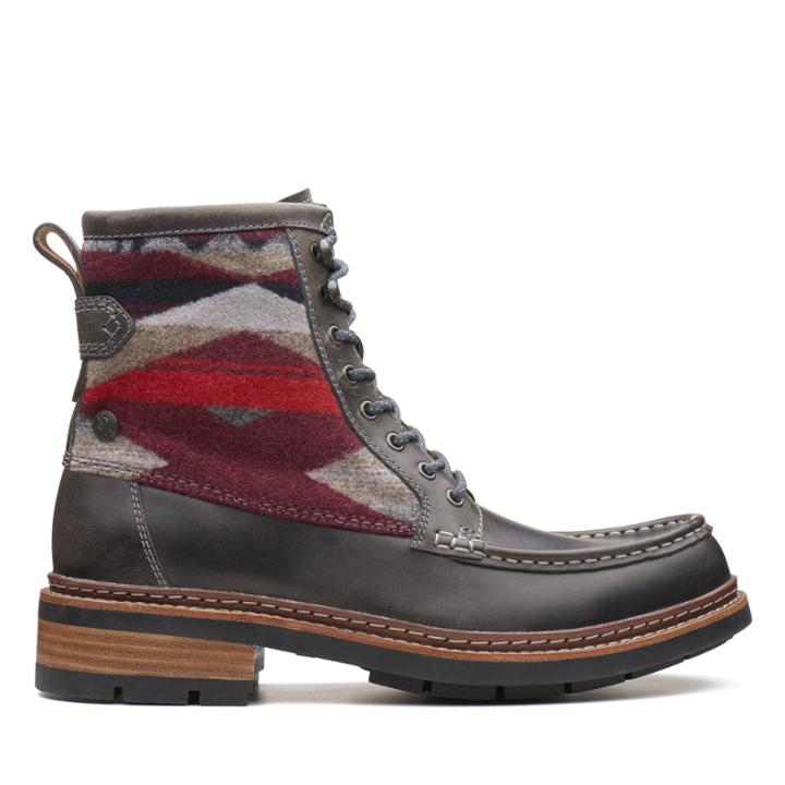 Clarks Ottawa Peak - Dark Grey Combi - Mens 7.5