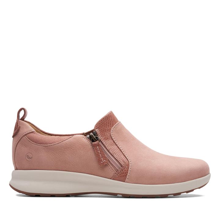 Clarks Un Adorn Zip - Rose Combi - Womens 6.5