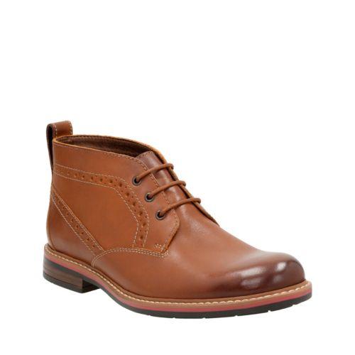 Clarks Melshire Top In Tan Leather