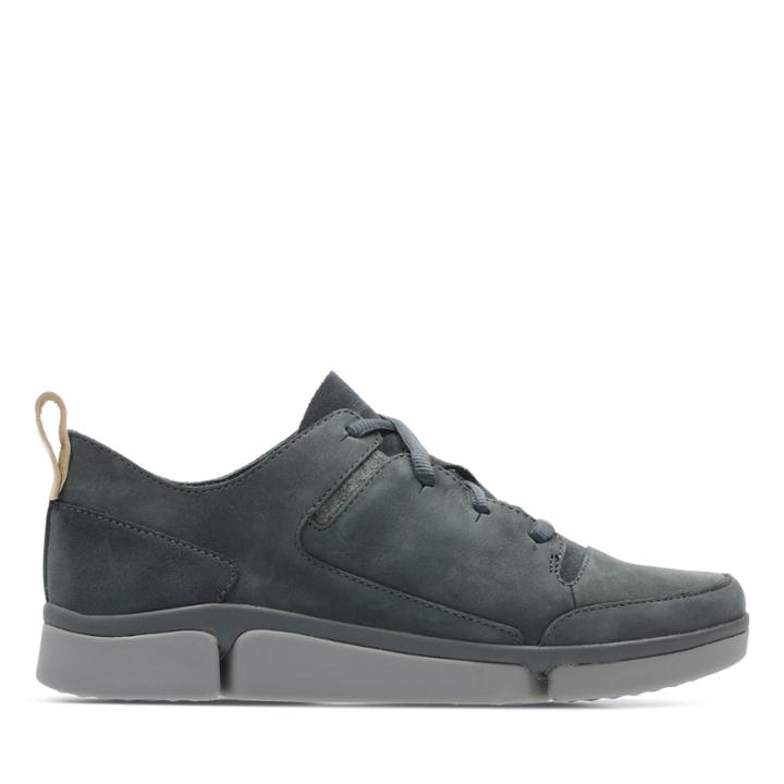 Clarks Tri Turn - Dark Grey Nubuck - Womens 9