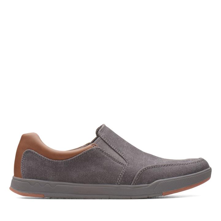Clarks Step Isle Slip - Dark Grey - Mens 7
