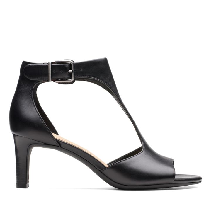 Clarks Laureti Star - Black Leather - Womens 7