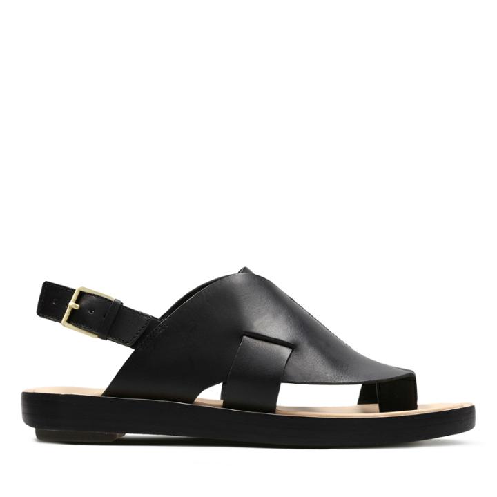 Clarks Bermudan - Black Leather - Womens 6.5