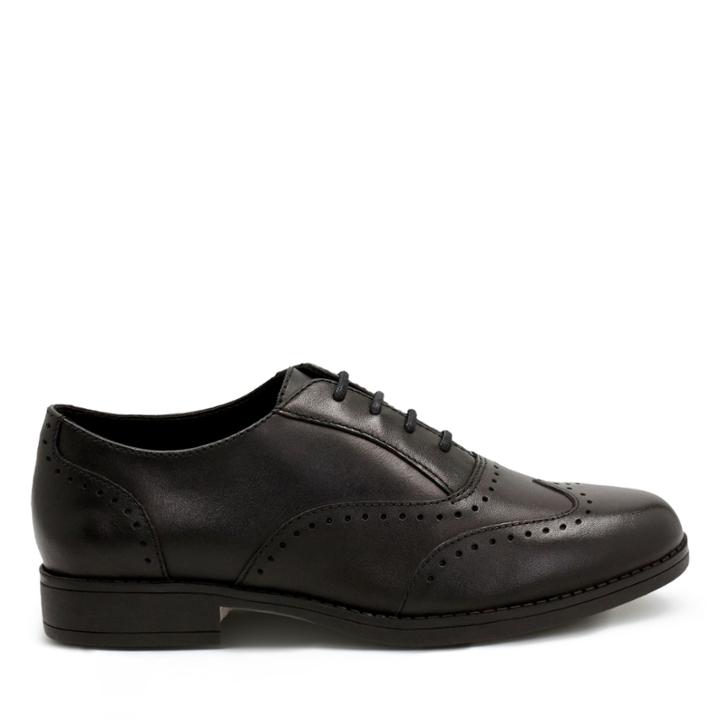 Clarks Sami Fizz Jnr - Black Leather - Childrens 2.5