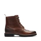 Clarks Batcombe Lord - Dark Tan Leather - Mens 7