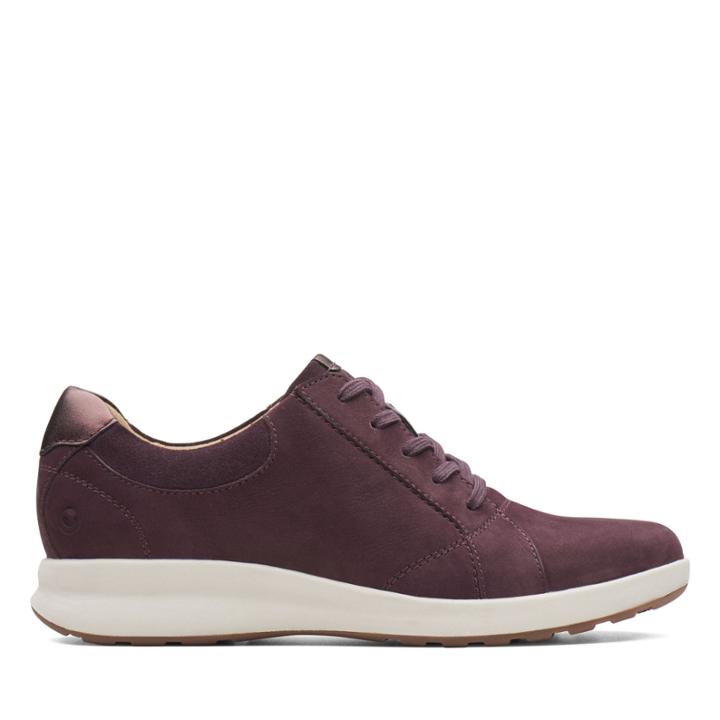 Clarks Un Adorn Lace - Aubergine - Womens 12
