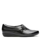 Clarks Everlay Iris - Black Leather - Womens 6.5