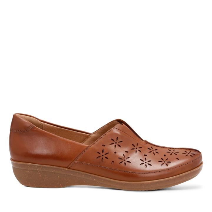 Clarks Everlay Dairyn - Dark Tan Leather - Womens 9