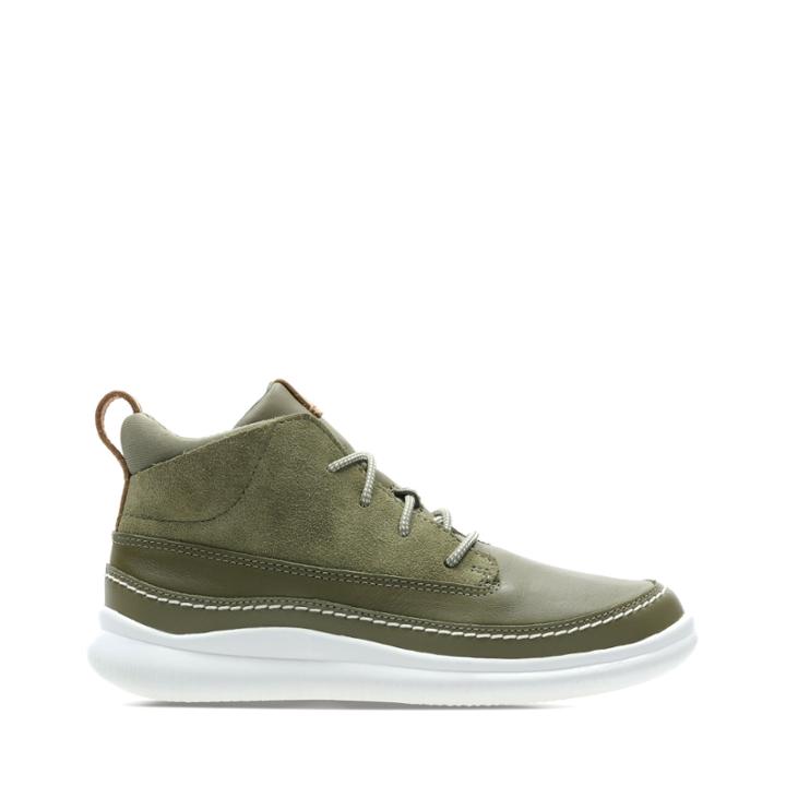 Clarks Cloud Air K - Khaki Leather - Childrens 11.5