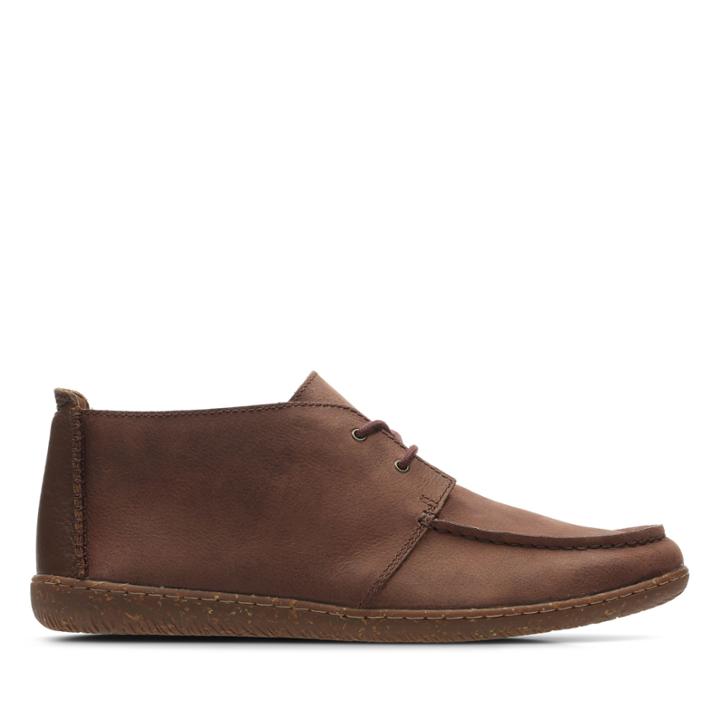 Clarks Saltash Mid - British Tan Leather - Mens 8.5