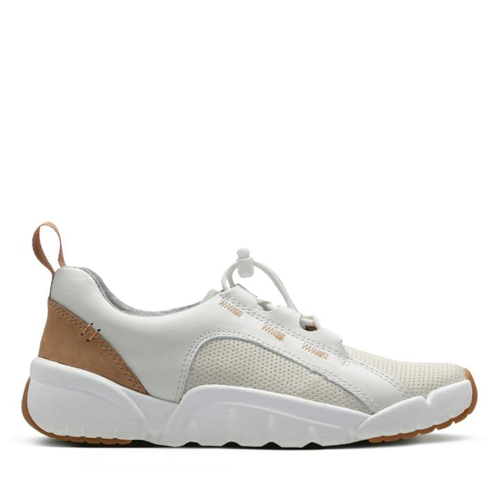 Clarks Tri Weave - White Leather - Childrens 7.5