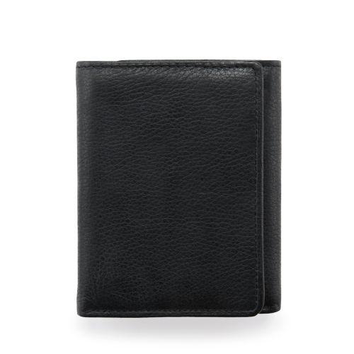 Clarks Clk Trifold In Black Leather