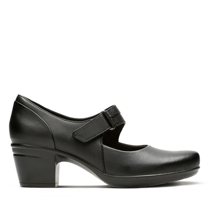 Clarks Emslie Lulin - Black Leather - Womens 6