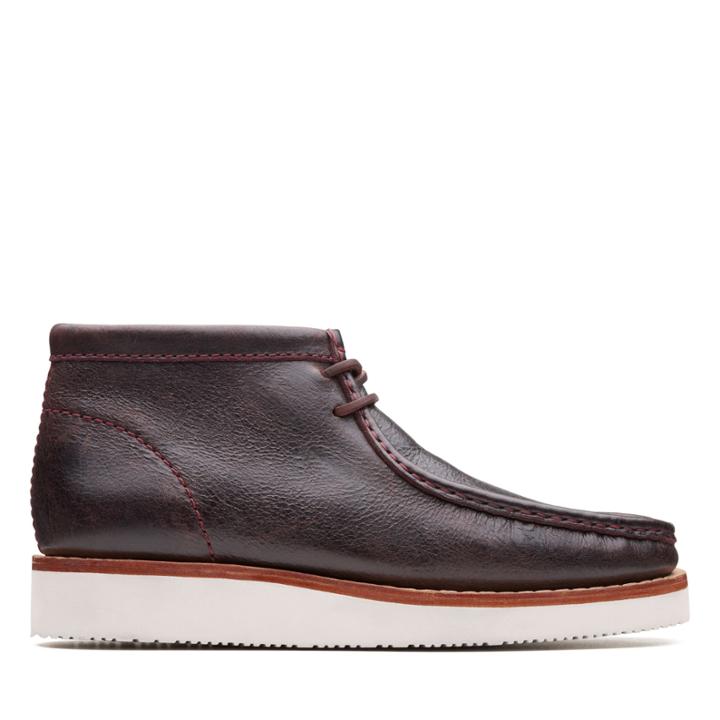 Clarks Wallabee Hike - Bordeaux Leather - Mens 10.5
