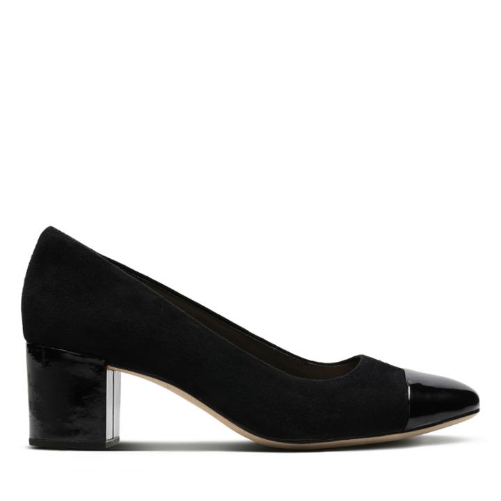Clarks Orabella Mia - Black Combi Suede - Womens 8