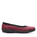 Clarks Ayla Low - Burgundy - Womens 5.5