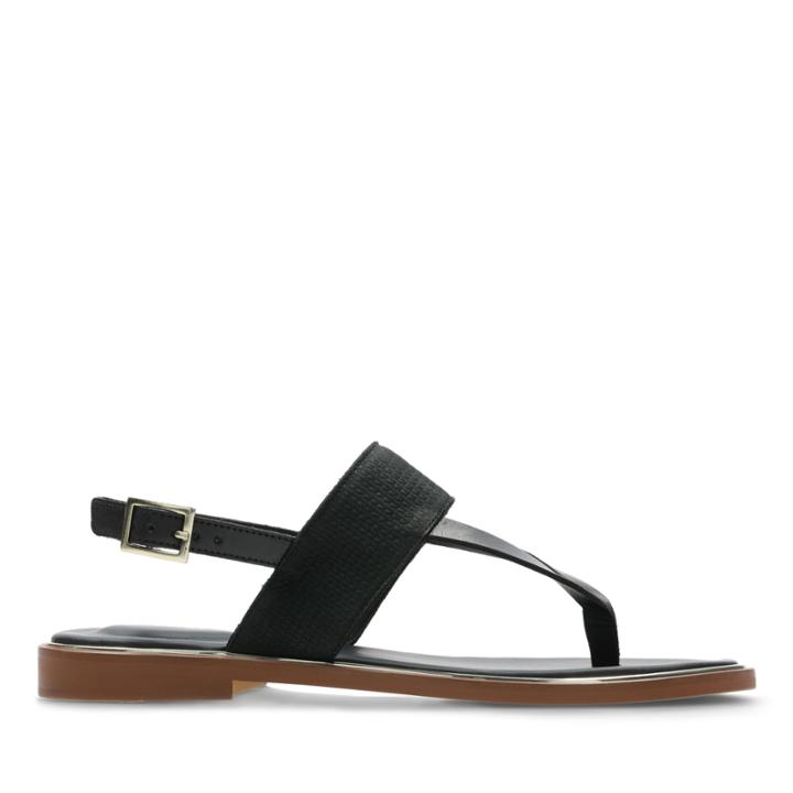 Clarks Ellis Opal - Black Leather - Womens 9