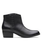 Clarks Maypearl Fawn - Black Leather - Womens 10