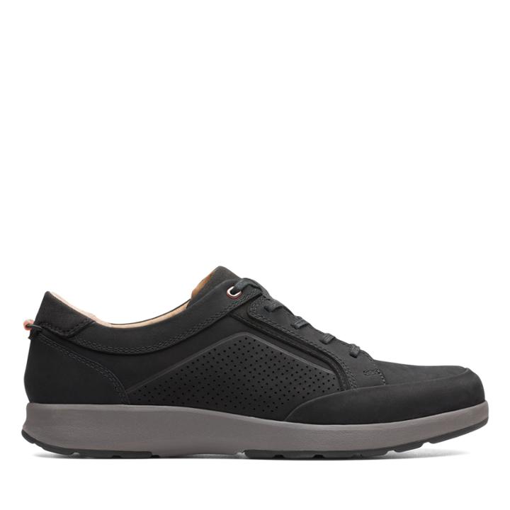 Clarks Un Trail Form - Black Nubuck - Mens 7