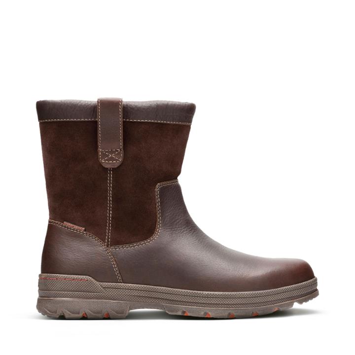 Clarks Ryerson Peak - Brown Leather - Mens 10.5