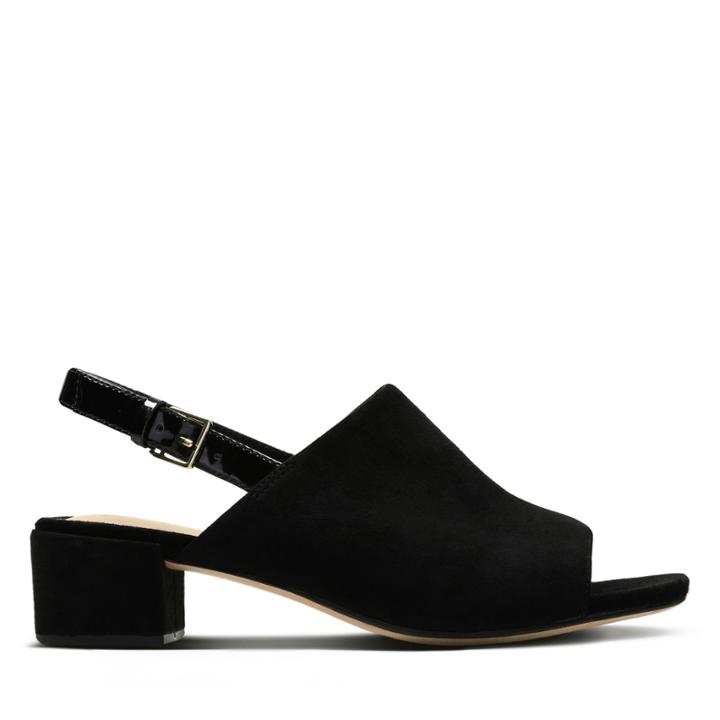 Clarks Orabella Ivy - Black Suede - Womens 7