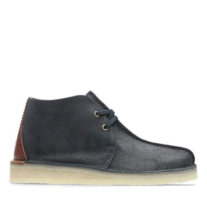 Clarks Desert Trek Hi - Dark Navy Suede - Mens 10.5