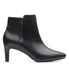 Clarks Calla Blossom - Black Leather - Womens 5.5