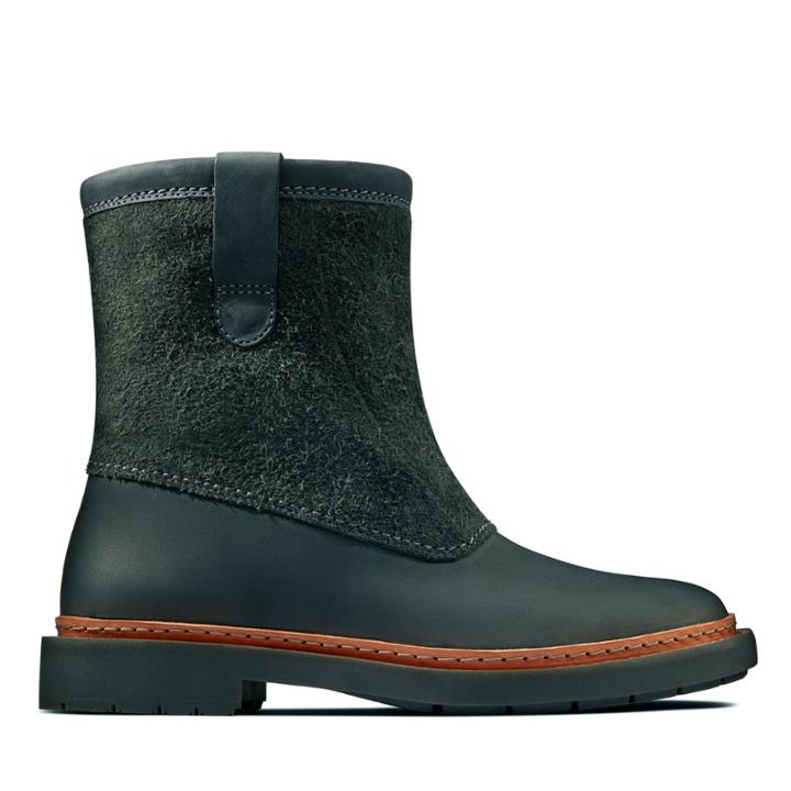 Clarks Trace Fern - Dark Grey Combi - Womens 7