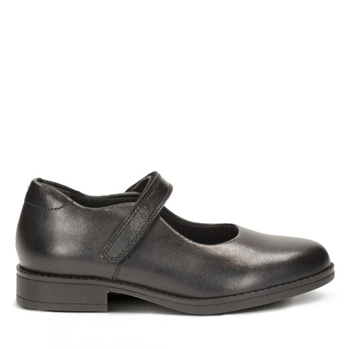 Clarks Sami Sugar Inf - Black Leather - Childrens 8.5