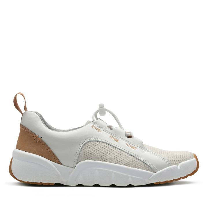 Clarks Tri Weave - White Leather - Childrens 2