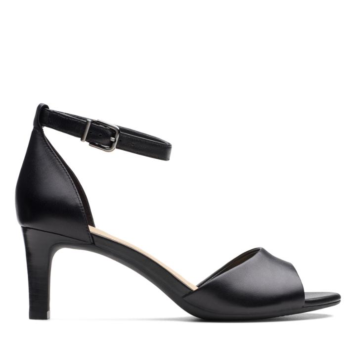 Clarks Laureti Grace - Black Leather - Womens 9