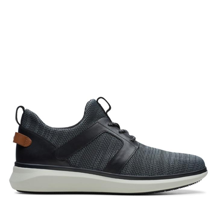 Clarks Un Globe Lace - Black Combination - Mens 9.5