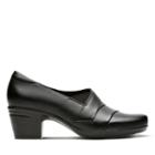 Clarks Emslie Warbler - Black Leather - Womens 5.5