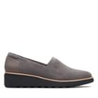 Clarks Sharon Dolly - Grey Suede - Womens 7.5