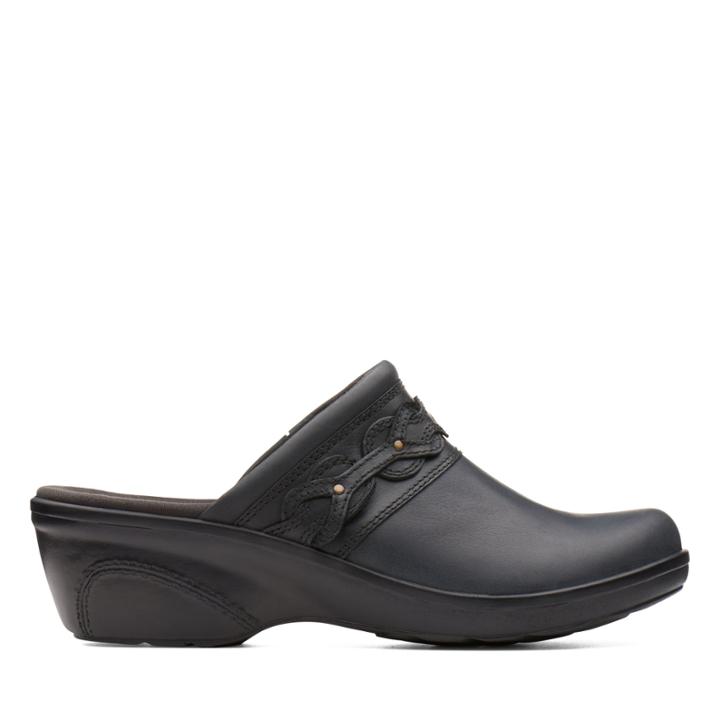 Clarks Marion Coreen - Black Leather - Womens 5