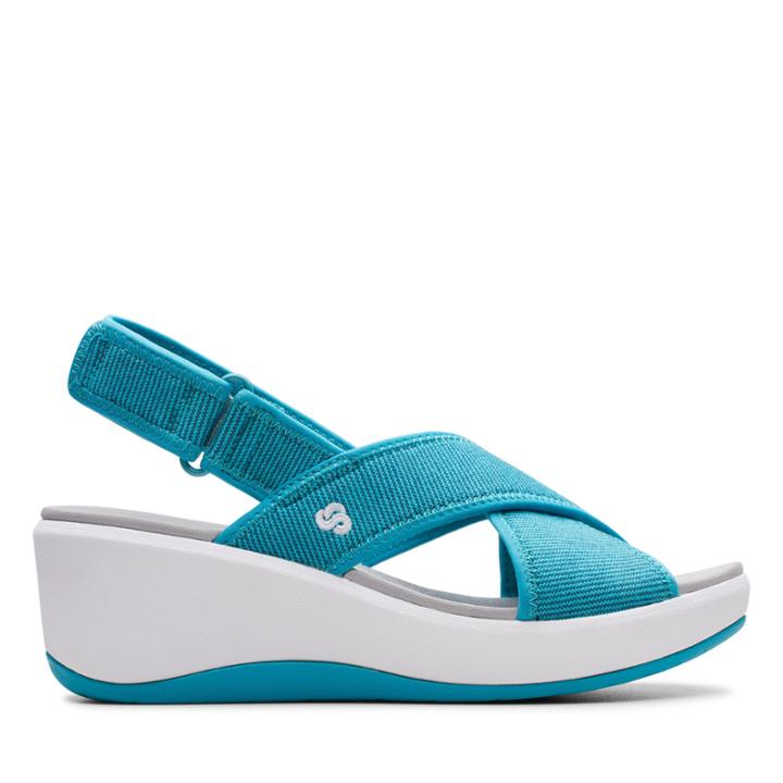 Clarks Step Cali Cove - Aqua - Womens 7.5