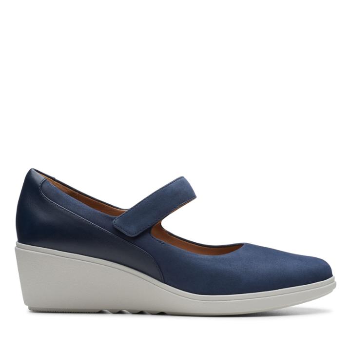 Clarks Un Tallara Ivy - Navy Combination - Womens 8.5