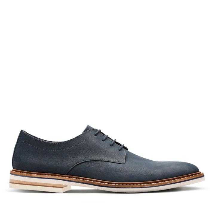 Clarks Dezmin Plain - Navy Nubuck - Mens 8