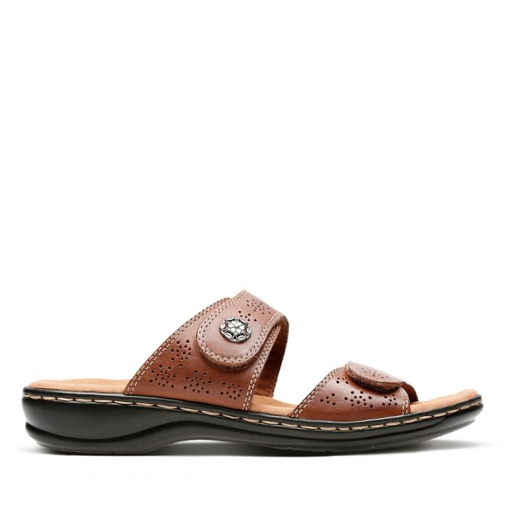 Clarks Leisa Lacole - Tan Leather - Womens 5