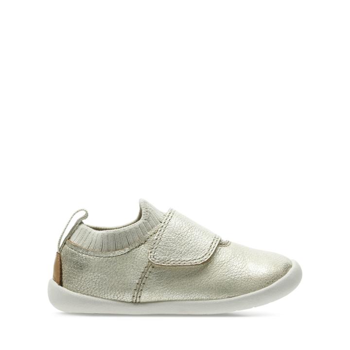 Clarks Roamer Seek - Metallic Leather - Childrens 3.5