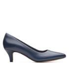 Clarks Linvale Jerica - Navy Leather - Womens 6.5