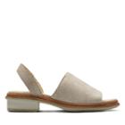 Clarks Trace Stitch - White Leather - Womens 8