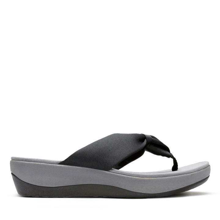 Clarks Arla Glison - Black Fabric - Womens 5