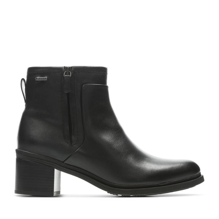 Clarks Brooklyn Bay Gore-tex - Black Leather - Womens 8