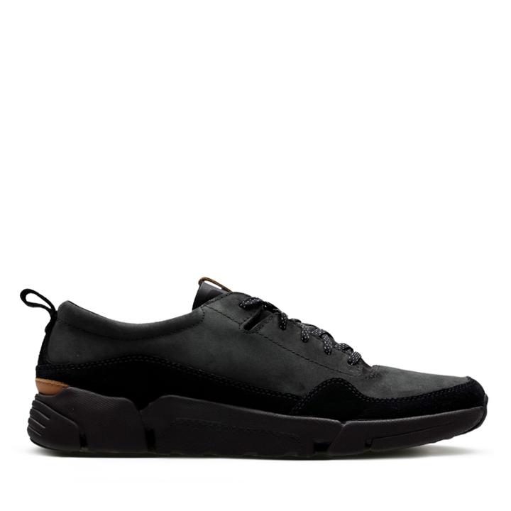 Clarks Tri Active Run - Black Nubuck - Mens 8.5