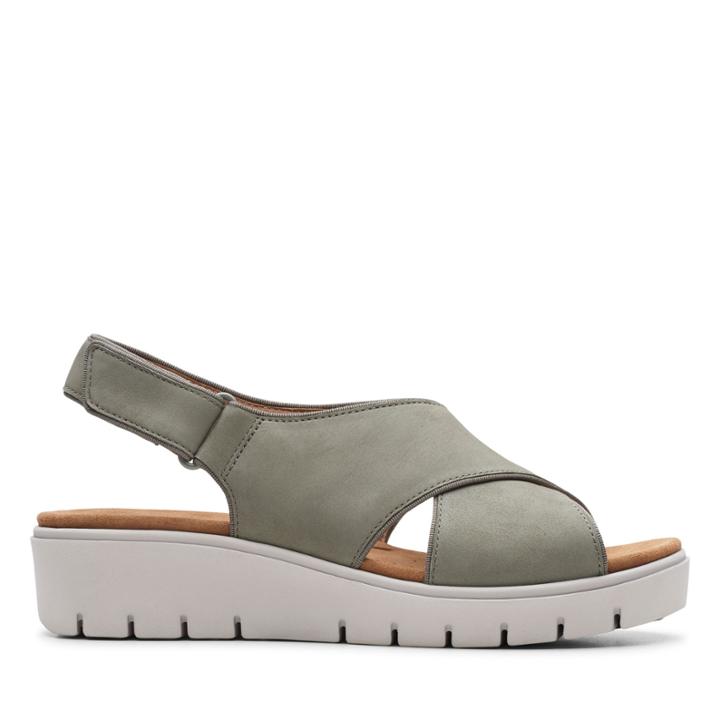 Clarks Un Karely Sun - Sage Nubuck - Womens 7.5