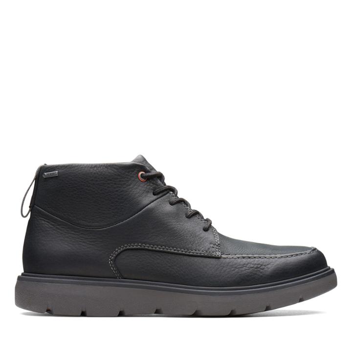 Clarks Un Map Mid Gtx - Black Leather - Mens 13